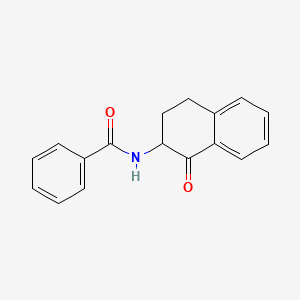 molecular formula C17H15NO2 B8652837 N-(1-Oxo-1,2,3,4-tetrahydronaphthalen-2-yl)benzamide CAS No. 5765-24-2