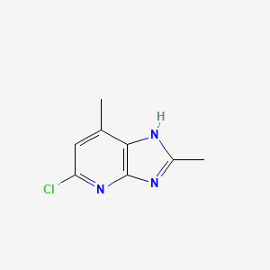 molecular formula C8H8ClN3 B8652855 5-Chloro-2,7-dimethyl-1H-imidazo[4,5-b]pyridine CAS No. 219766-55-9