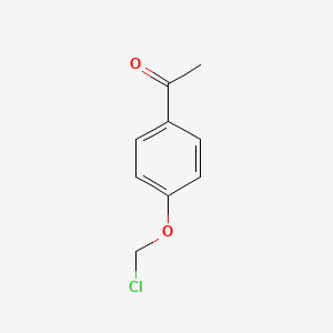 molecular formula C9H9ClO2 B8652864 4-Acetyl-1-(chloromethoxy)benzene 