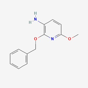 molecular formula C13H14N2O2 B8652870 2-(Benzyloxy)-6-methoxypyridin-3-amine 