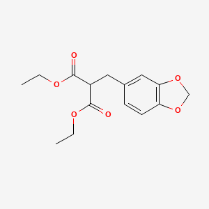 Malonic acid, piperonyl-, diethyl ester