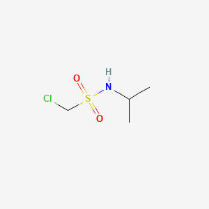 molecular formula C4H10ClNO2S B8652900 Methanesulfonamide, 1-chloro-N-(1-methylethyl)- CAS No. 52009-26-4