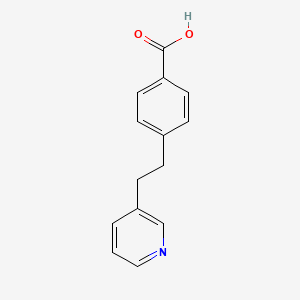 B8652934 4-(2-Pyridin-3-ylethyl)benzoic acid CAS No. 75987-51-8