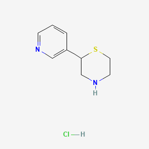 molecular formula C9H13ClN2S B8652993 2-Pyridin-3-yl thiomorpholine hydrochloride CAS No. 1003561-85-0