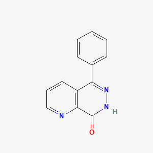 molecular formula C13H9N3O B8653014 5-phenylpyrido[2,3-d]pyridazin-8(7H)-one CAS No. 87988-03-2