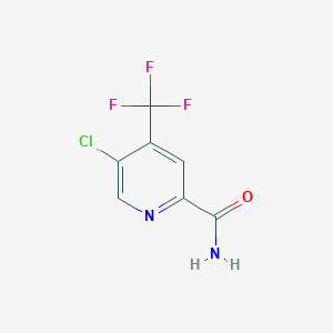 molecular formula C7H4ClF3N2O B8653017 5-Chloro-4-(trifluoromethyl)picolinamide 