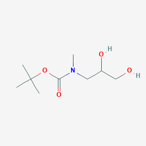 molecular formula C9H19NO4 B8653029 tert-Butyl (2,3-dihydroxypropyl)methylcarbamate CAS No. 179053-13-5
