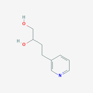 molecular formula C9H13NO2 B8653036 4-(3-Pyridyl)-1,2-butanediol 