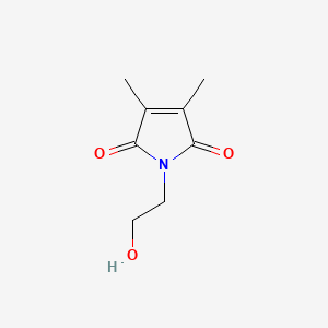 molecular formula C8H11NO3 B8653128 1-(2-hydroxyethyl)-3,4-dimethyl-1h-pyrrole-2,5-dione CAS No. 34321-82-9