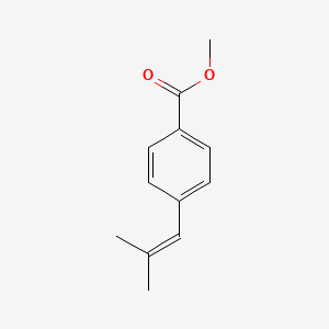 molecular formula C12H14O2 B8653140 Benzoic acid, 4-(2-methyl-1-propen-1-yl)-, methyl ester 