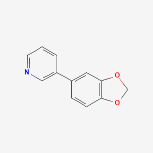 molecular formula C12H9NO2 B8653283 3-Benzo[1,3]dioxol-5-ylpyridine 