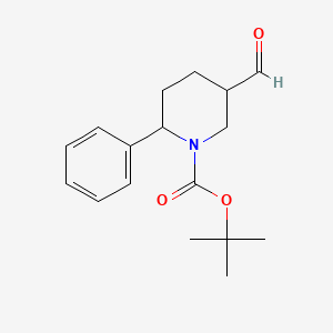 Tert-butyl 5-formyl-2-phenylpiperidine-1-carboxylate