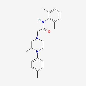 N-(2,6-dimethylphenyl)-2-[3-methyl-4-(4-methylphenyl)piperazin-1-yl]acetamide
