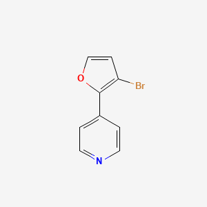 4-(3-Bromo-furan-2-yl)-pyridine