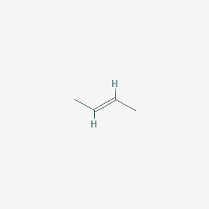 molecular formula C4H8<br>CH3-HC=CH-CH3<br>CH3CHCHCH3<br>C4H8 B086535 cis-2-Butene CAS No. 590-18-1