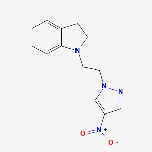1-(2-(4-nitro-1H-pyrazol-1-yl)ethyl)indoline