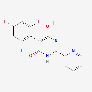 6-Hydroxy-2-(pyridin-2-yl)-5-(2,4,6-trifluorophenyl)pyrimidin-4(3H)-one