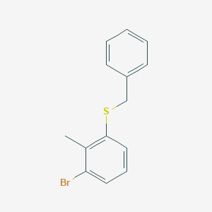 molecular formula C14H13BrS B8653550 Benzyl(3-bromo-2-methylphenyl)sulfane 