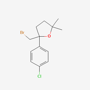 2-(Bromomethyl)-2-(4-chlorophenyl)-5,5-dimethyloxolane