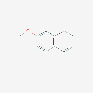 molecular formula C12H14O B8653573 7-Methoxy-4-methyl-1,2-dihydronaphthalene CAS No. 4242-13-1