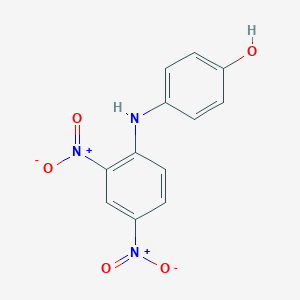 molecular formula C12H9N3O5 B086536 4-(2,4-Dinitroanilino)phenol CAS No. 119-15-3