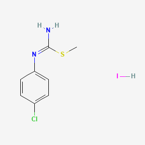 methyl N'-(4-chlorophenyl)imidothiocarbamate hydroiodide