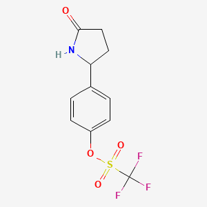 4-(5-Oxopyrrolidin-2-yl)phenyl trifluoromethanesulfonate