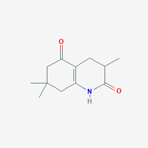 2,5(1H,3H)-Quinolinedione, 4,6,7,8-tetrahydro-3,7,7-trimethyl-
