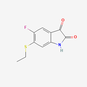 6-Ethylthio-5-fluoroindole-2,3-dione