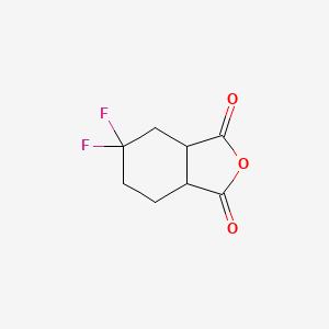 molecular formula C8H8F2O3 B8653749 1,3-Isobenzofurandione, 5,5-difluorohexahydro- CAS No. 95470-83-0