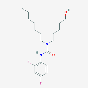 Urea, N'-(2,4-difluorophenyl)-N-heptyl-N-(5-hydroxypentyl)-