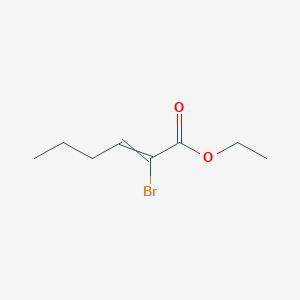 molecular formula C8H13BrO2 B8653795 Ethyl 2-bromohex-2-enoate CAS No. 102575-02-0