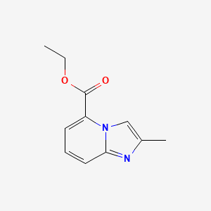 molecular formula C11H12N2O2 B8653811 Ethyl 2-methylimidazo[1,2-a]pyridine-5-carboxylate 
