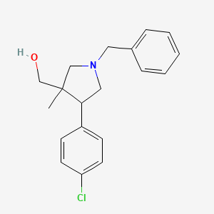 (1-Benzyl-4-(4-chlorophenyl)-3-methylpyrrolidin-3-YL)methanol