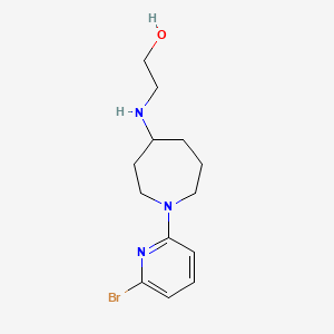 2-[1-(6-Bromopyridin-2-yl)azepan-4-ylamino]ethanol