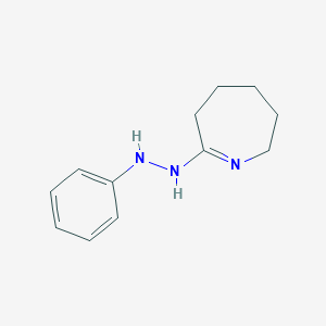 molecular formula C12H17N3 B8653839 Hexahydro-2H-azepin-2-one phenyl hydrazone 