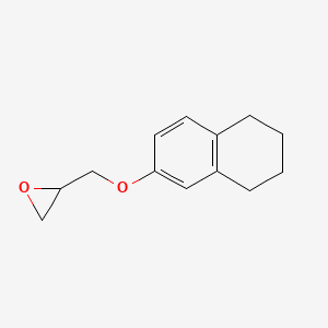 molecular formula C13H16O2 B8653846 2-(5,6,7,8-Tetrahydro-naphthalen-2-yloxymethyl)-oxirane 