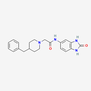 2-(4-Benzyl-piperidin-1-yl)-N-(2-oxo-2,3-dihydro-1H-benzimidazol-5-yl)-acetamide