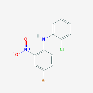 molecular formula C12H8BrClN2O2 B8653854 4-bromo-N-(2-chlorophenyl)-2-nitrobenzenamine 