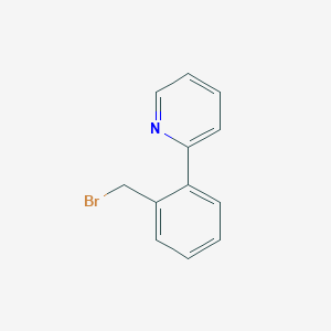 molecular formula C12H10BrN B8653866 2-(2-(Bromomethyl)phenyl)pyridine 
