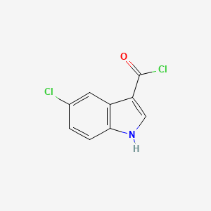 molecular formula C9H5Cl2NO B8653867 5-chloro-1H-indole-3-carbonyl chloride 