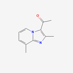 molecular formula C11H12N2O B8653896 1-(2,8-Dimethylimidazo[1,2-a]pyridin-3-yl)ethanone 