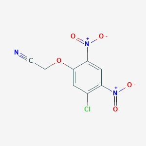 molecular formula C8H4ClN3O5 B8653940 (5-Chloro-2,4-dinitrophenoxy)acetonitrile CAS No. 112748-02-4