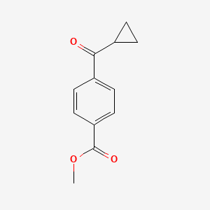 molecular formula C12H12O3 B8653947 Methyl 4-(cyclopropylcarbonyl)benzoate 