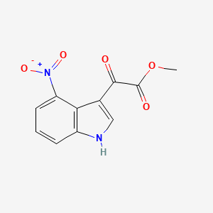 molecular formula C11H8N2O5 B8653964 methyl 2-(4-nitro-1H-indol-3-yl)-2-oxoacetate 