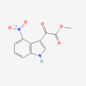 molecular formula C11H8N2O5 B8653964 Methyl (4-nitro-1H-indol-3-yl)(oxo)acetate 