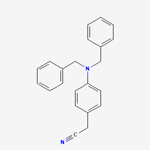 molecular formula C22H20N2 B8653984 4-(N,N-dibenzylamino)phenylacetonitrile 