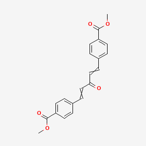 molecular formula C21H18O5 B8653993 Dimethyl 4,4'-(3-oxopenta-1,4-diene-1,5-diyl)dibenzoate CAS No. 129009-94-5