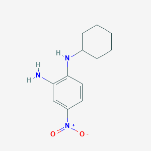 molecular formula C12H17N3O2 B8653995 N-cyclohexyl-2-amino-4-nitroaniline 