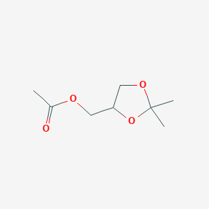 molecular formula C8H14O4 B086540 (2,2-Dimethyl-1,3-dioxolan-4-yl)methyl acetate CAS No. 14739-11-8